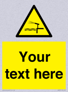 Custom warning water cannon